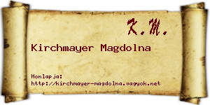 Kirchmayer Magdolna névjegykártya